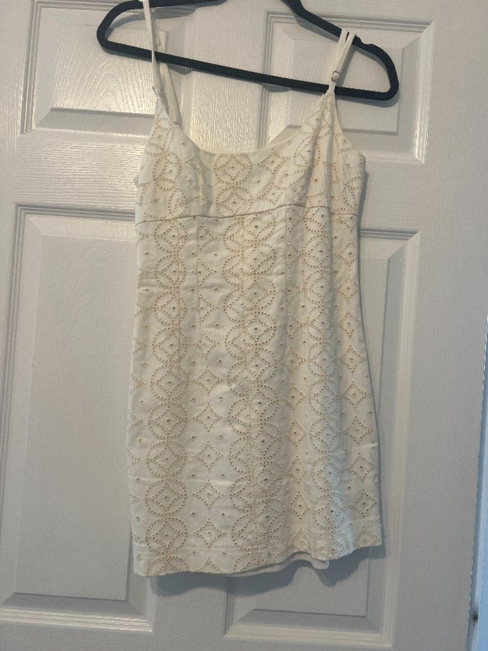 Gianni Bini White/Cream Denim Mini Dress Size XS